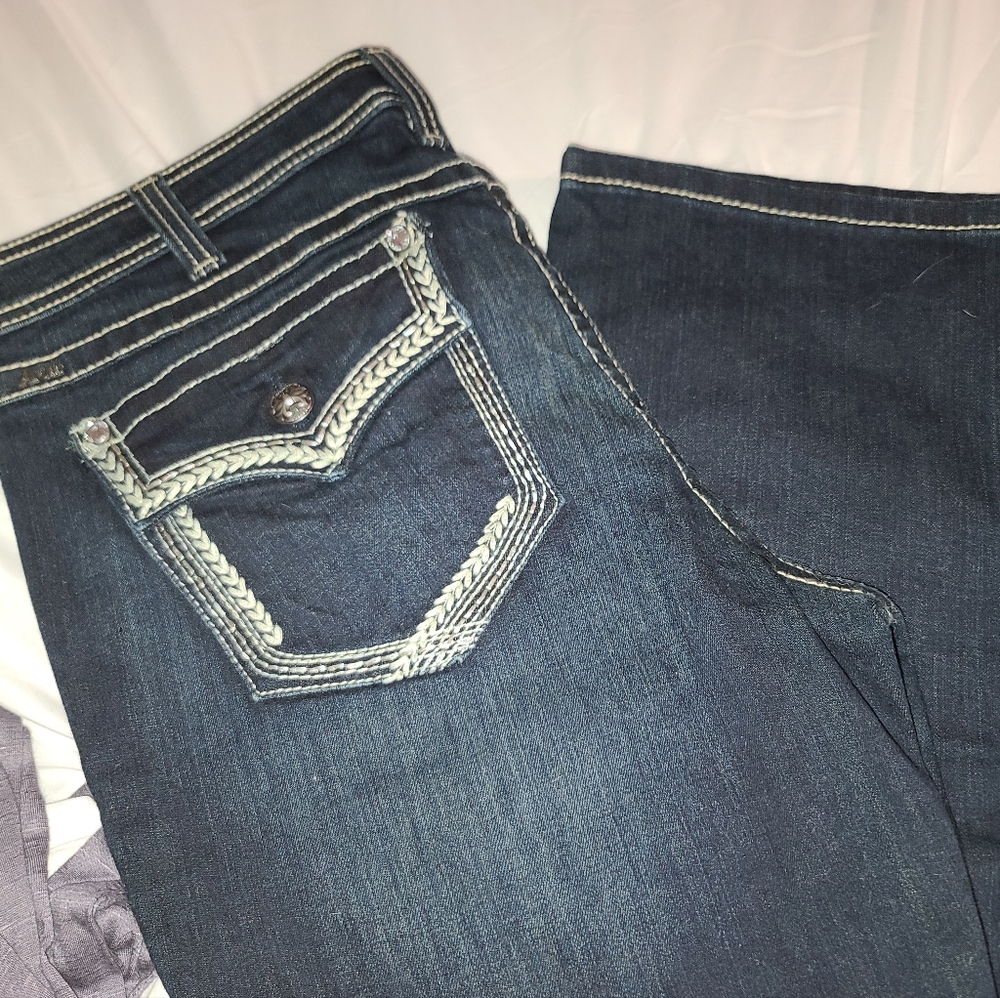 Ariat “Turquoise” Jeans. M5 Slim Turquoise Prairie Flap Jean
